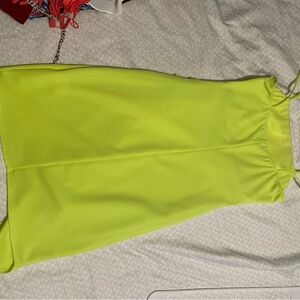Vibrant Neon Yellow Dress